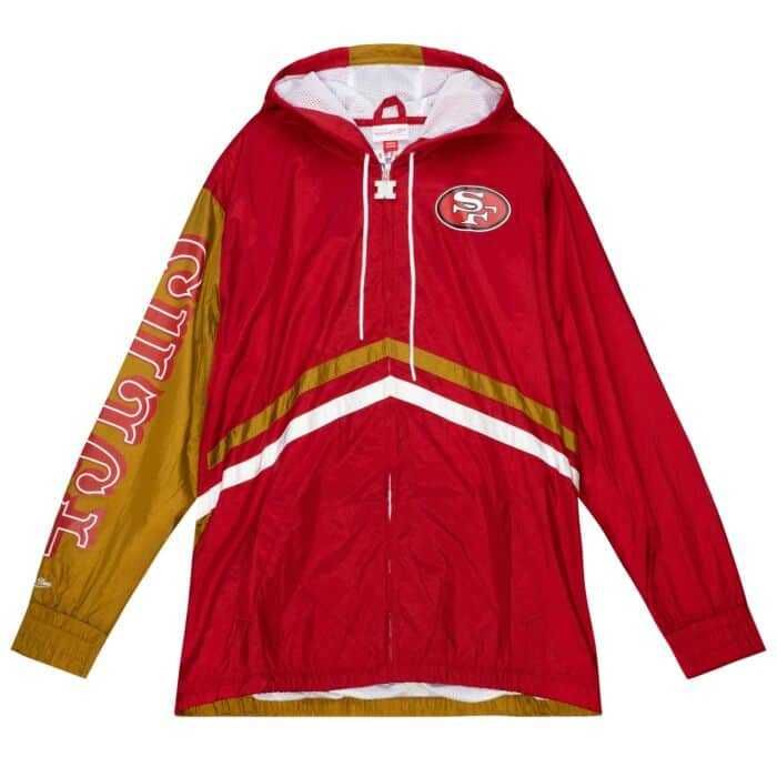 Mitchell & Ness San Francisco 49ers Full Zip NFL Windbreaker LNowa