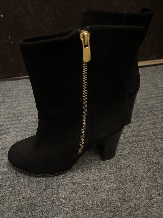 Ботинки замшовые зимние