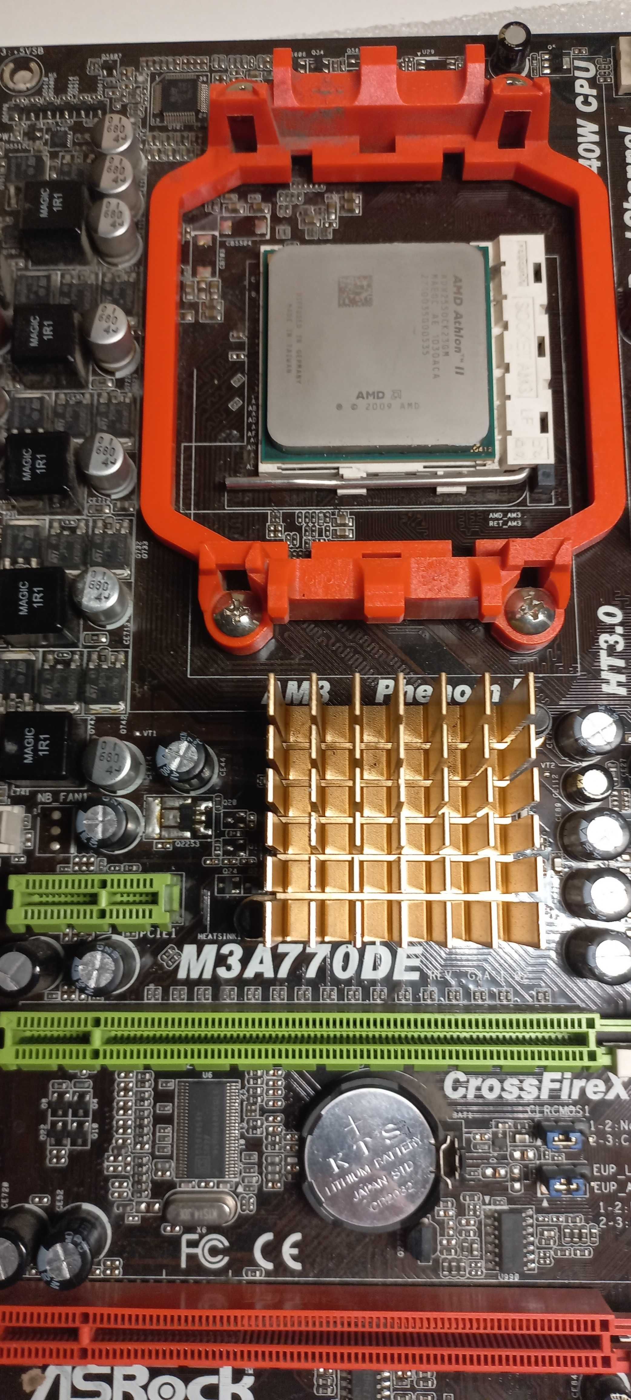 ASRock M3A770DE sAM3 + Процесор Athlon x2 255