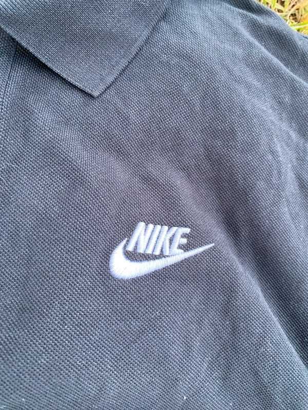 Koszulka męska Polo Nike czarny XL swoosh haft logo streetwear