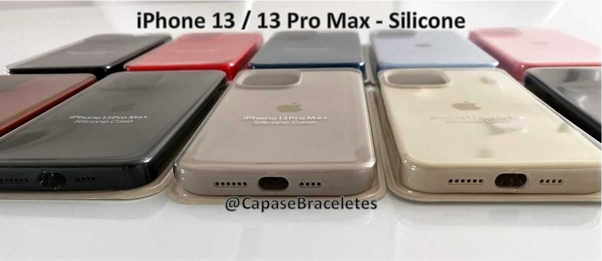 LIQUIDAÇÃO - Capas em Silicone para iPhone 13 e 13 Pro Max *STOCK*