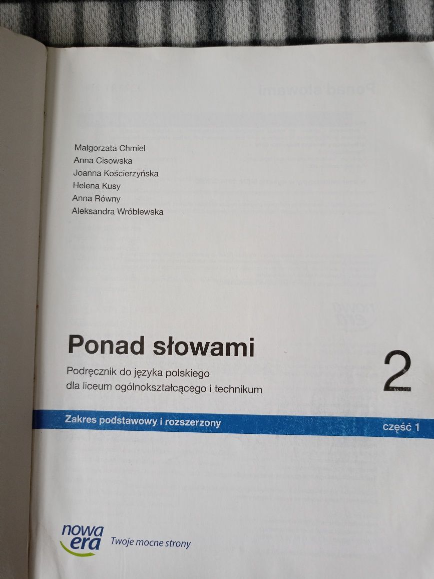 Podręcznik ponad słowami kl2 cz.1