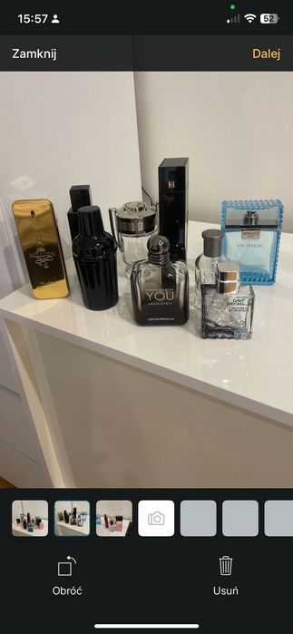 Buteleczki po oryginalnych perfumach