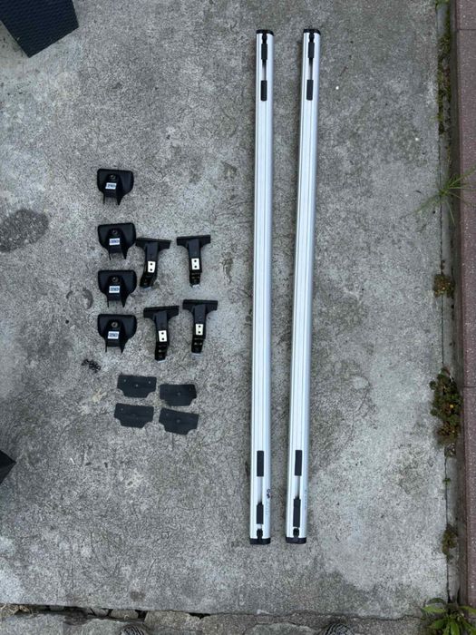Belki dachowe Cruz Alu Srebne - VW Transporter T5