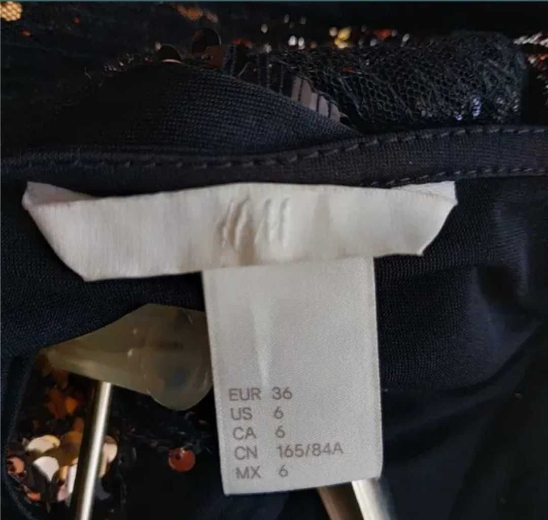 Сукня H&M  вечірня коктельна колір чорний-рожевий пудра S