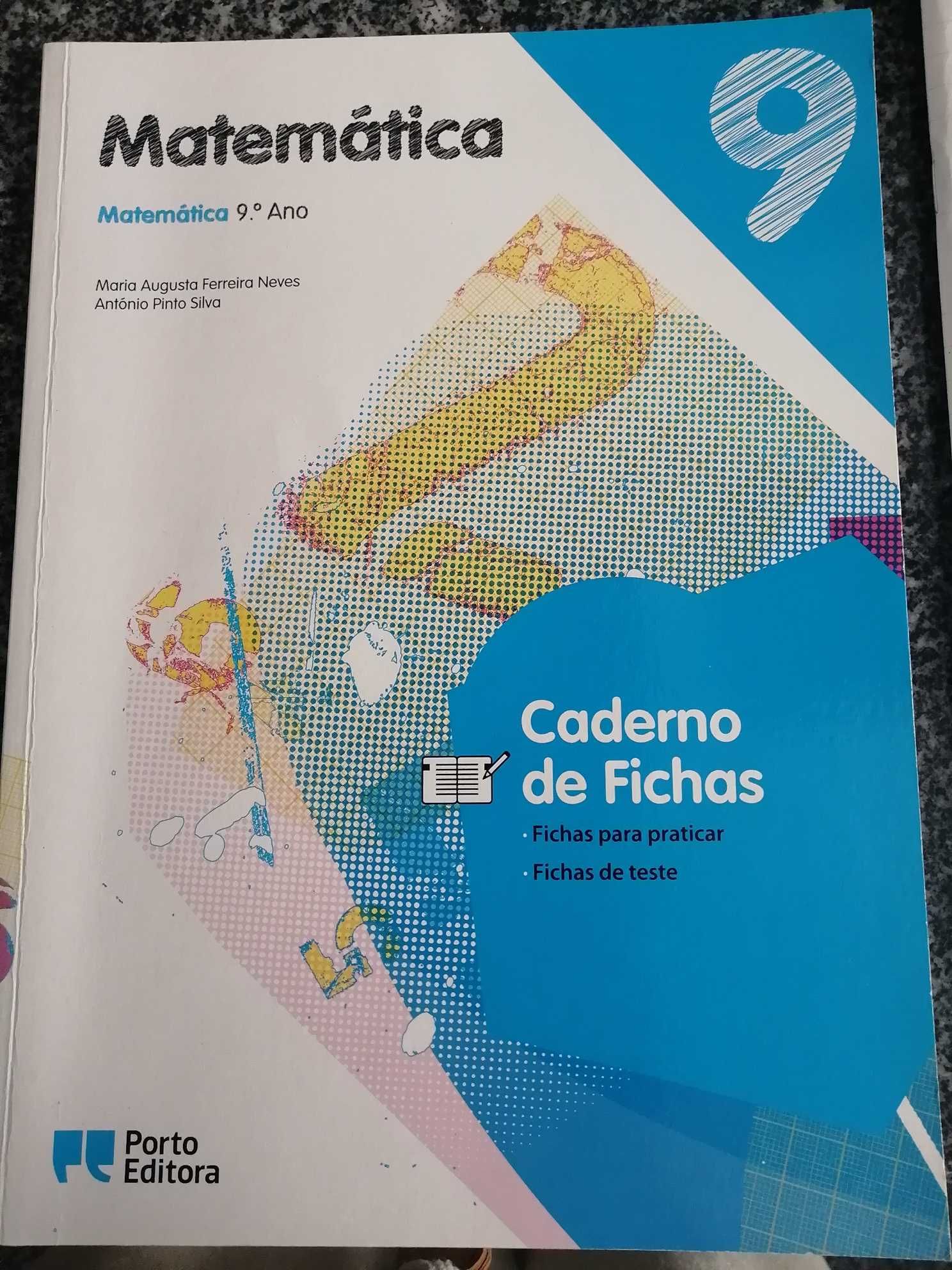 Cadernos de atividade 9ºano, matemática e geografar (santillana)