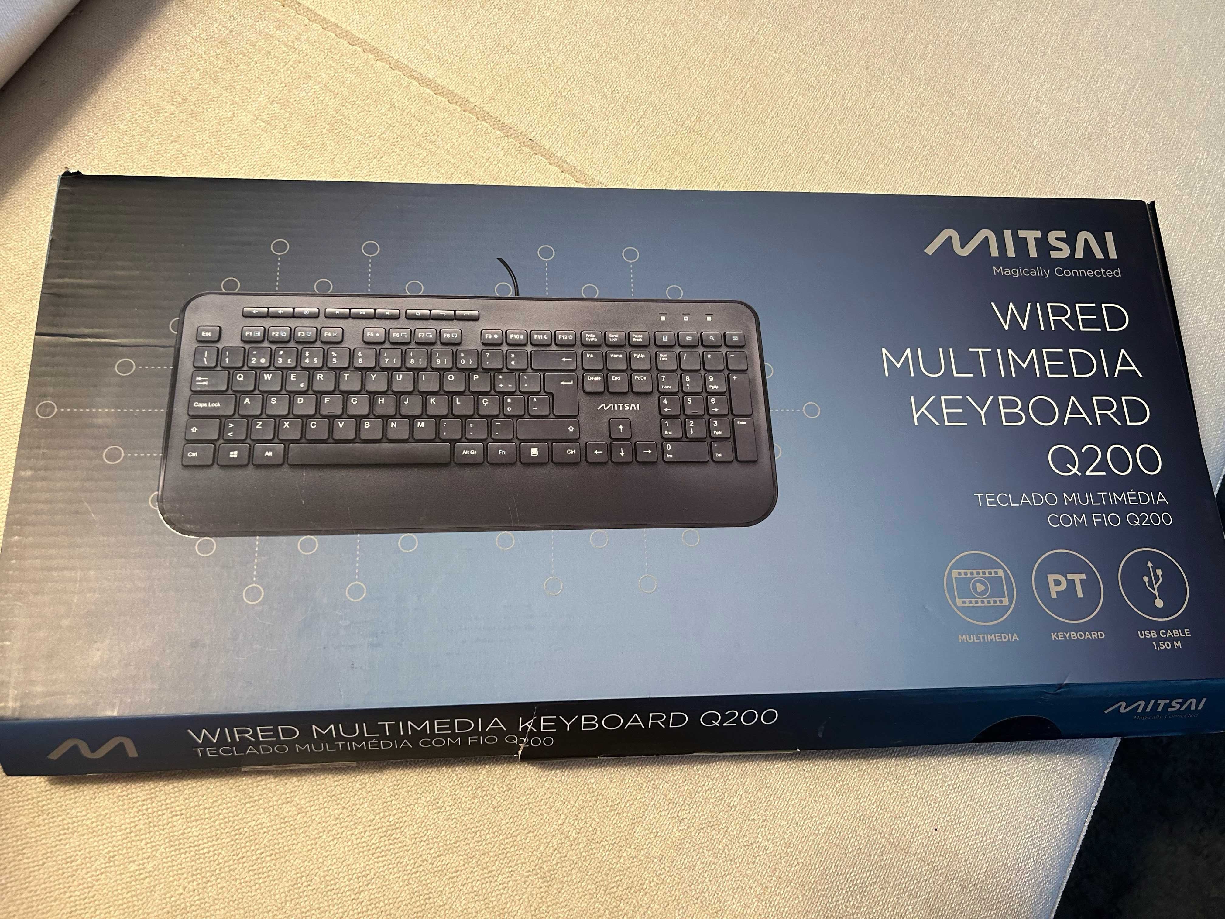 Teclado Multimédia MITSAI com fio Q200