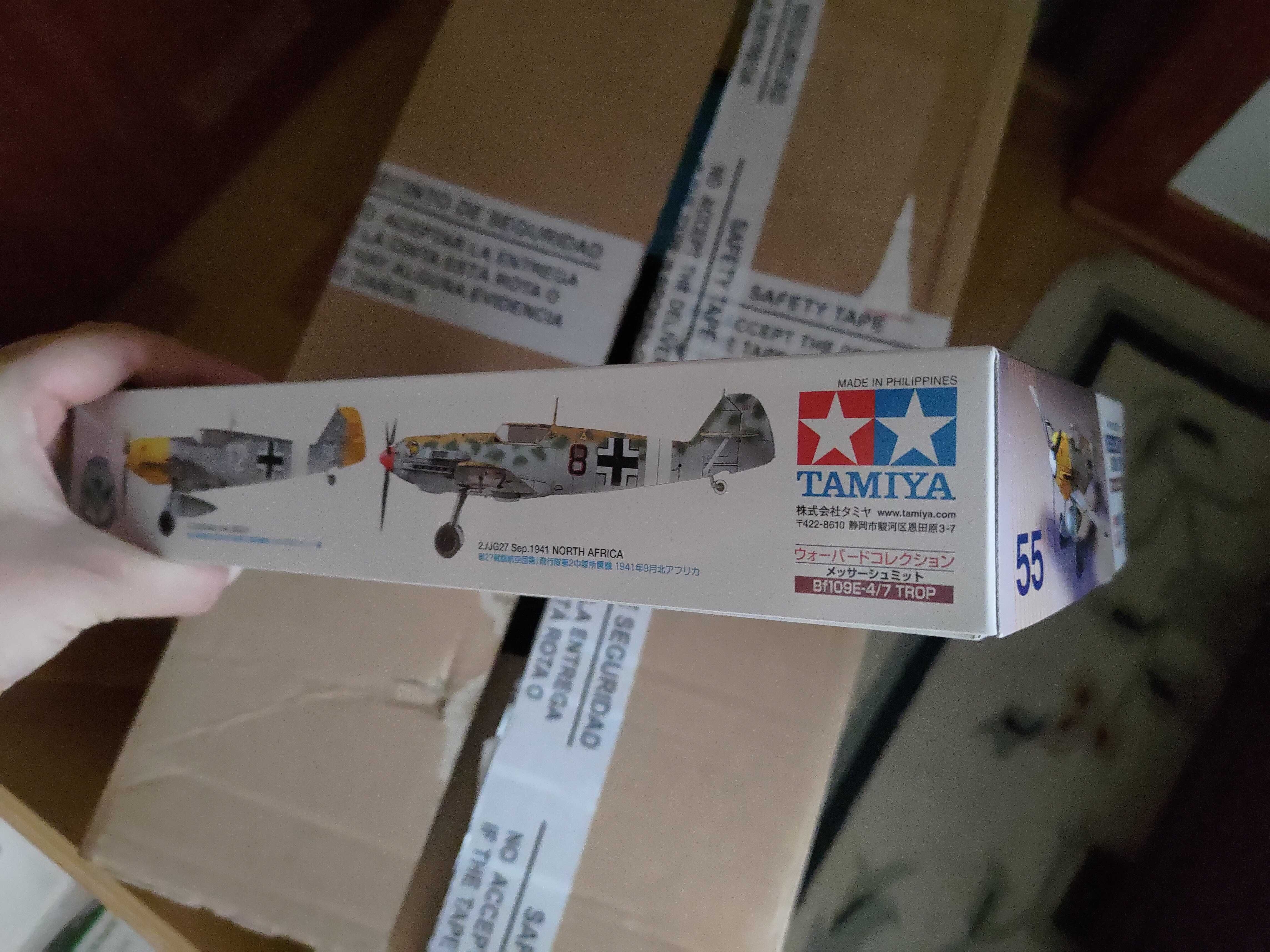 TAMIYA 60755 Avião de Guerra MesserSchmitt Bf109E-4/7 Trop 1:72 (Novo)