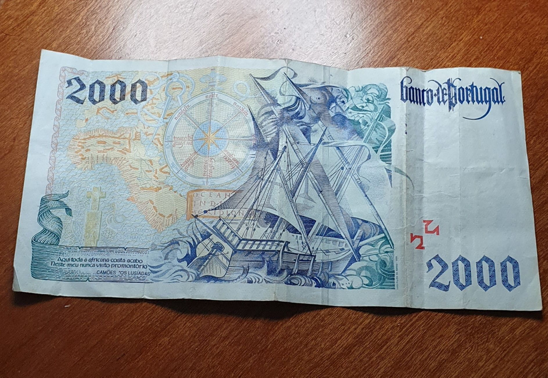 NOTA de 2000 mil escudos do ano 1997