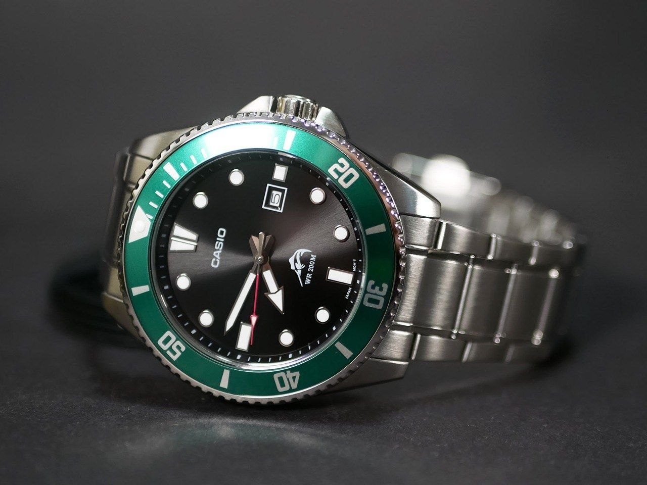 Годинник Casio MDV-106DD-1A3V Duro Green з браслетом з нержавіючої ста