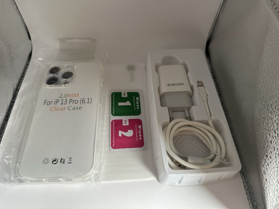 iPhone 13 Pro 128GB 100% KONDYCJA silver biały Gwarancja zestaw