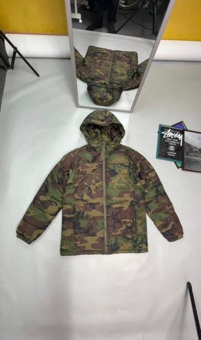 Пуховик Vans Sk8, Y2K, hip hop, camouflage, real tree