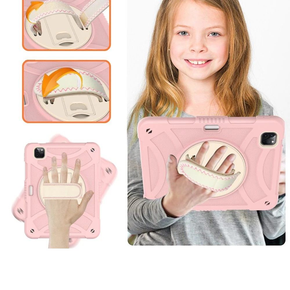 Etui do iPad Air 4/5 10,9” z Podstawką i Miejscem na Rysik Różowe