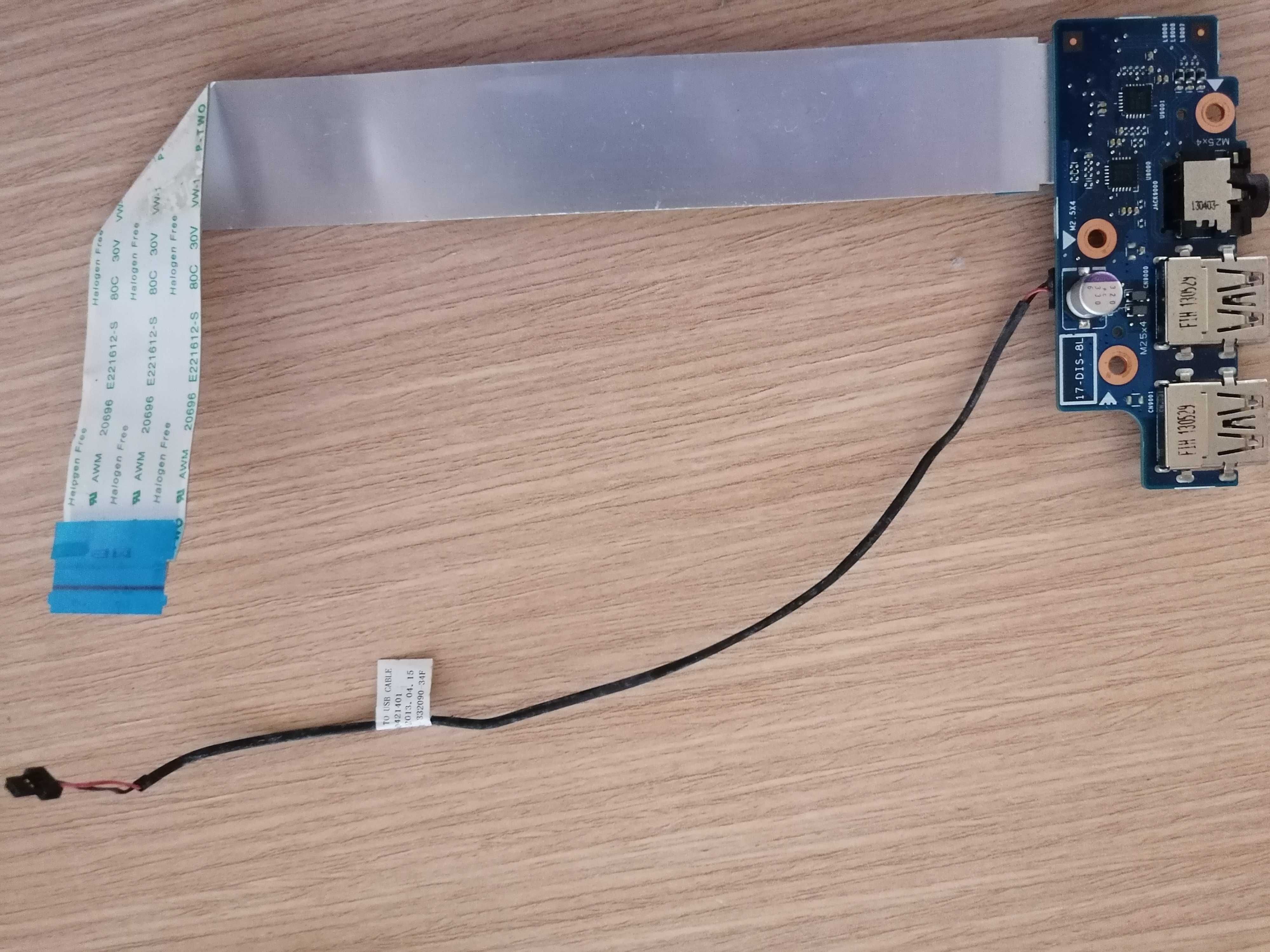 placa USB e 3.5 mm