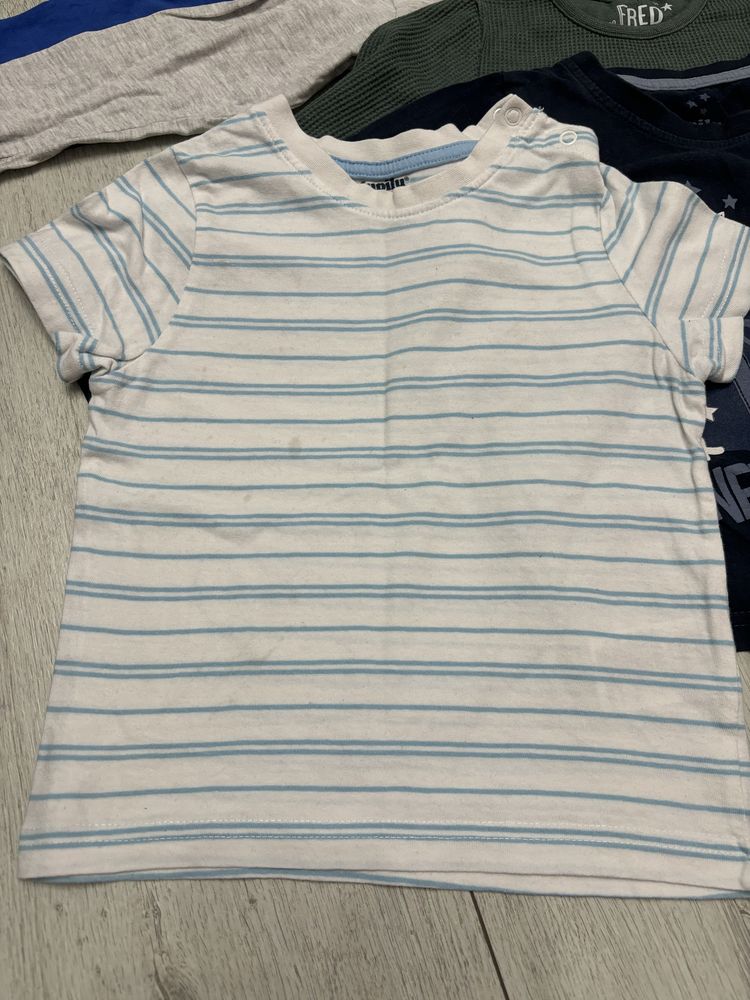 Koszulki bluzki t-shirty rozmiar 86/92 paka ubrań dla chłopca