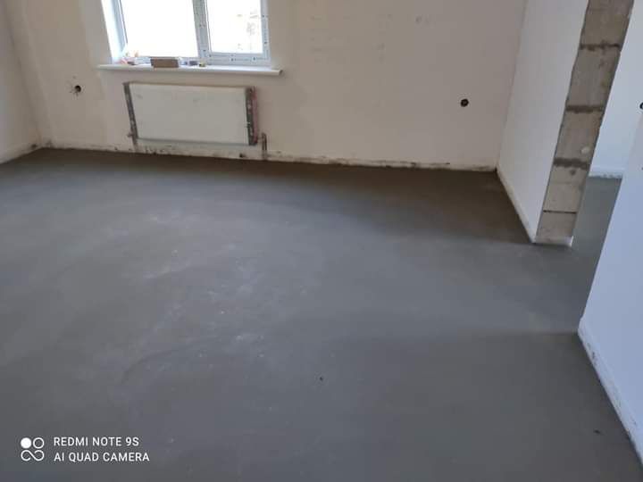 Стяжка підлоги,напів суха стяжка підлоги
