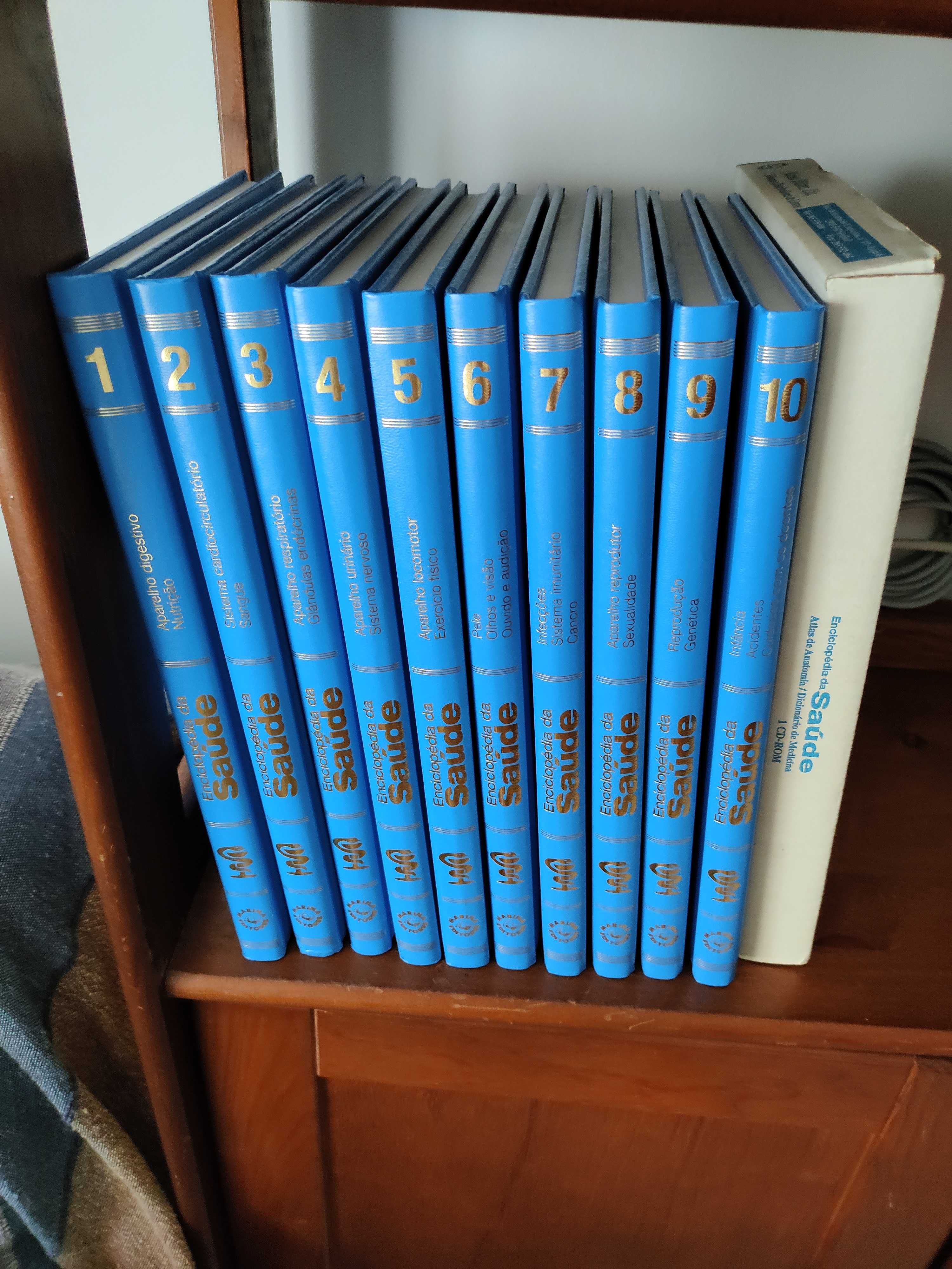 Enciclopédia Saúde - 10 volumes + CD ROM