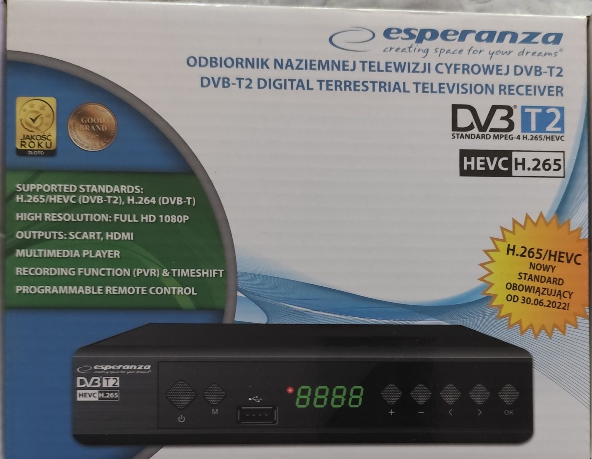 Dekoder DVB T2 Esperanza
