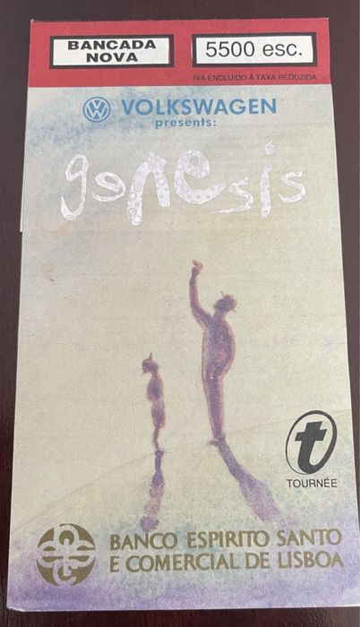 Vários bilhetes Vintage / Bryan Adams / Genesis / Chris Burgh