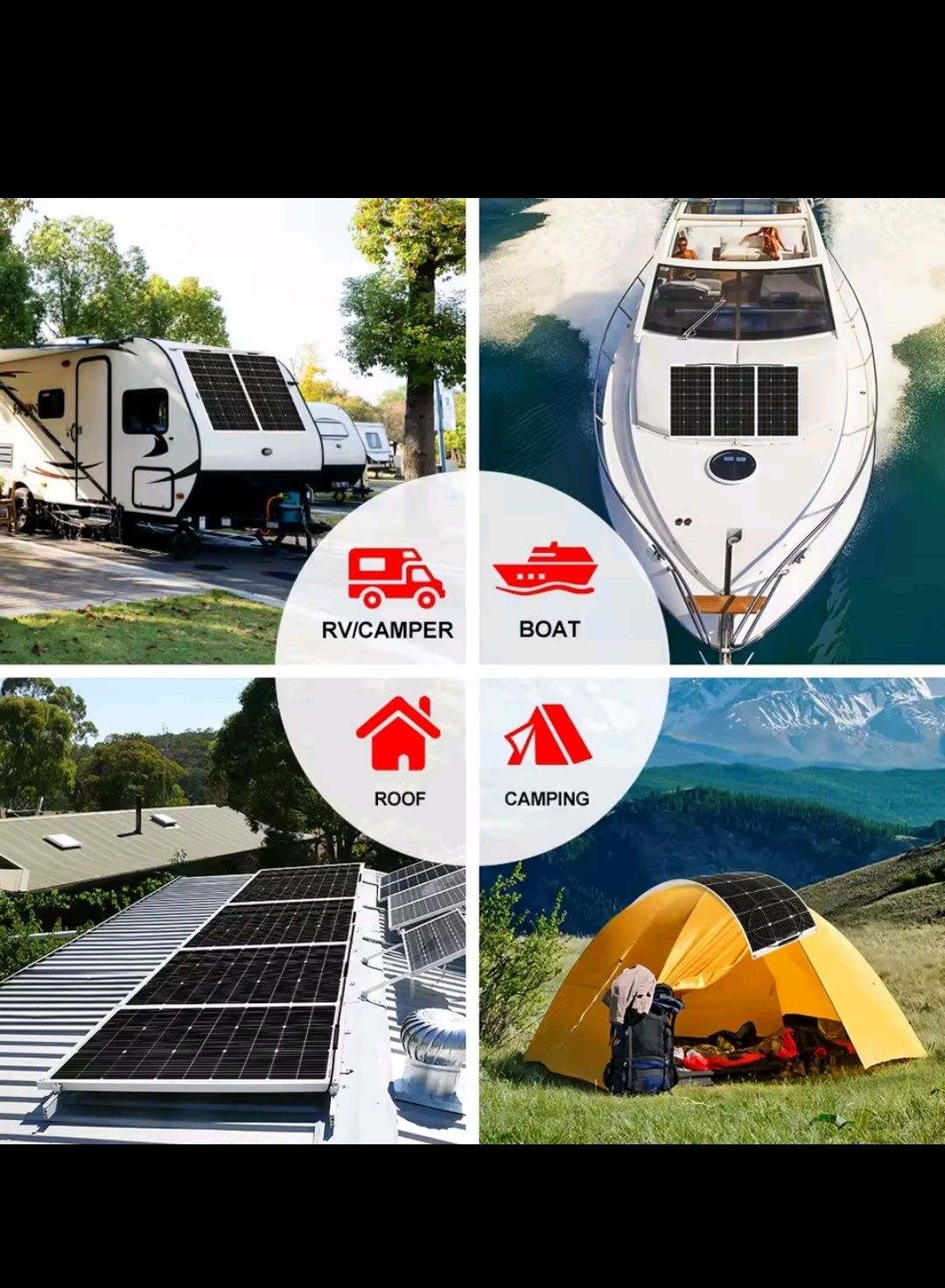 NOVO - Painel solar flexível 100w