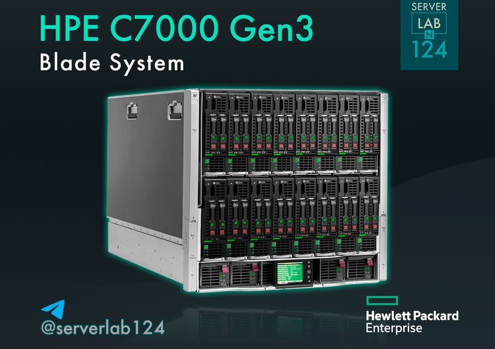 Блейд-шасі HPE BladeSystem C7000 Gen3 Enclosure