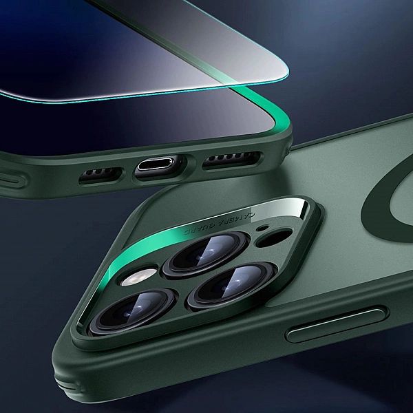 Esr Classic Pro Set Halolock Magsafe Iphone 16 Pro Frosted Green