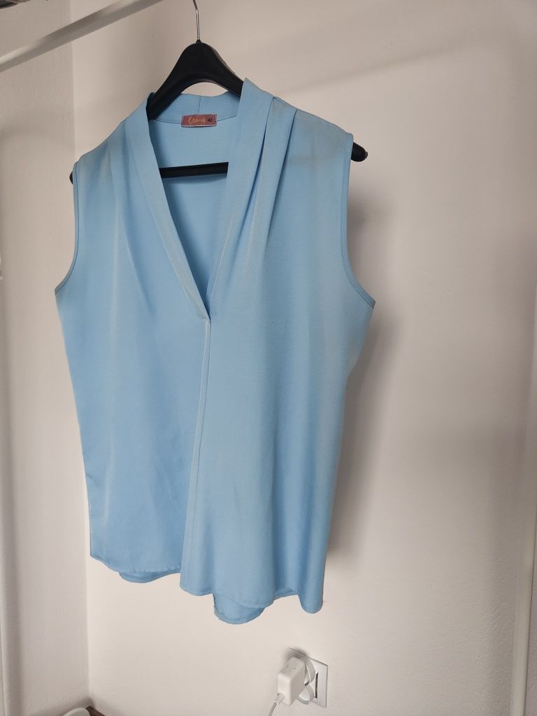 Elegancka bluzka błękitna XL