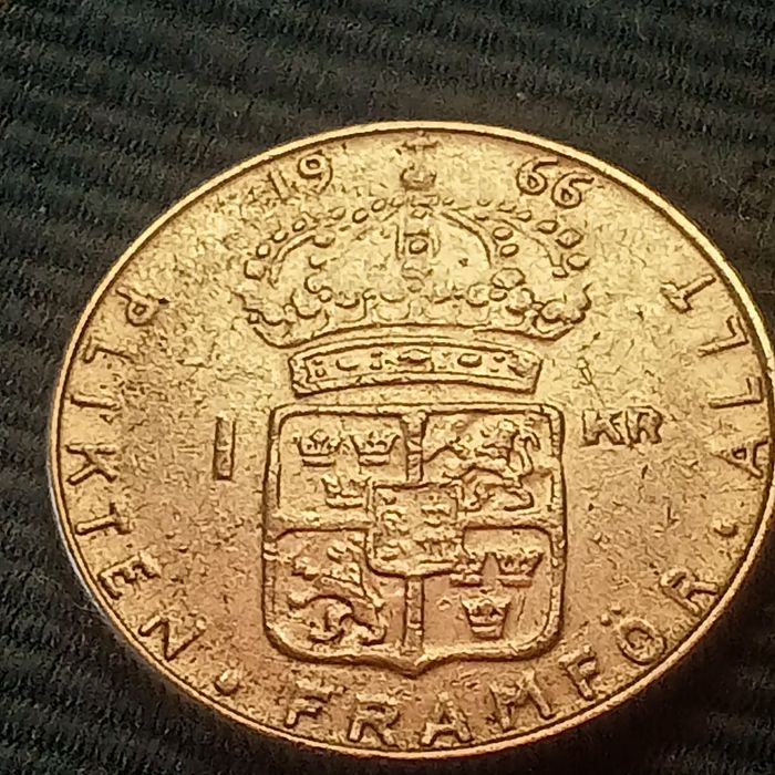 moeda prata 1 coroa 1966