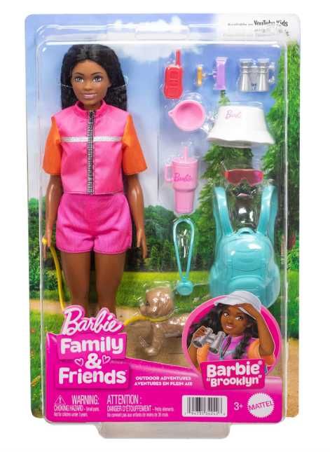 Barbie Przygody na łonie natury: lalka modowa Barbie + akcesoria