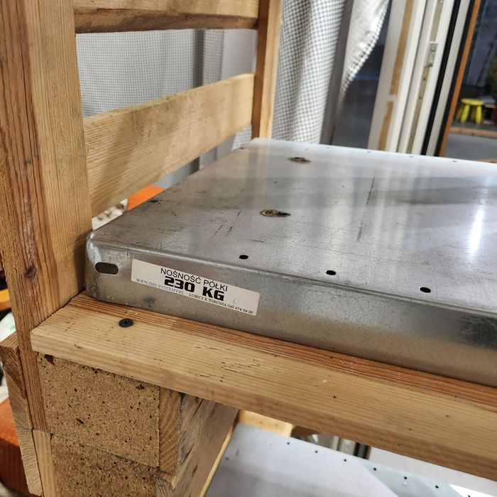 Solidny Regał Magazynowy/Warsztatowy LOFT z Palet (Półki 230kg!) 3szt.