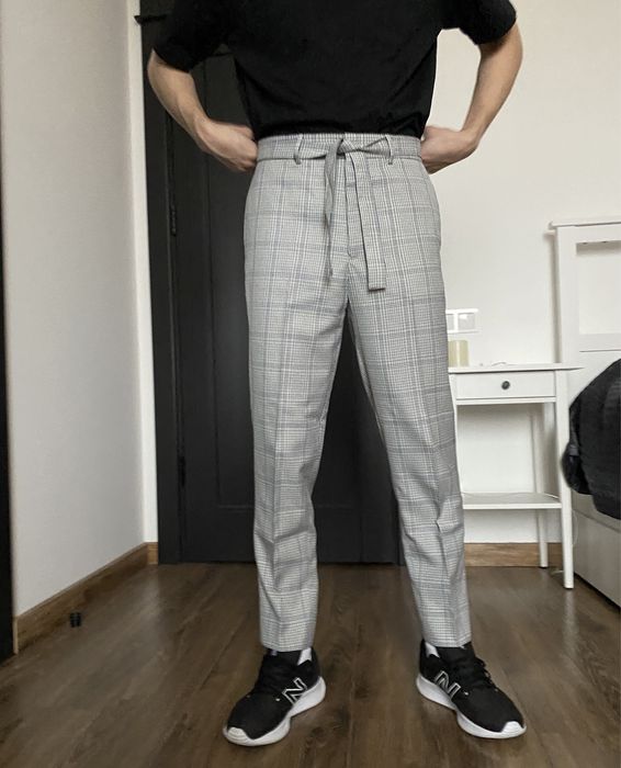 Брюки чоловічі вкорочені ASOS tapered trousers
