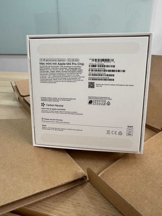 Mac Mini M4 PRO,  24Gb RAM, 512 Gb SSD, 12 Core CPU, 16 Core GPU