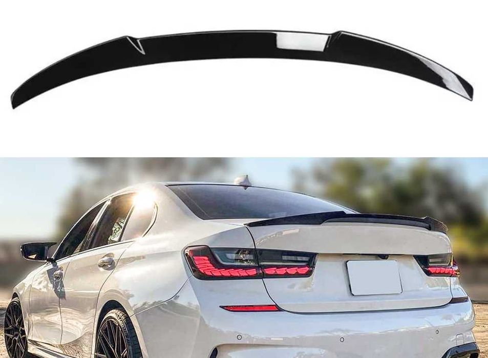 SPOJLER LOTKA dla BMW G20 ala M4 Style SPOILER KLAPY Czarny Połysk