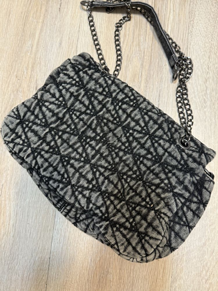 House torba szara na ramię shopper y2k alternative