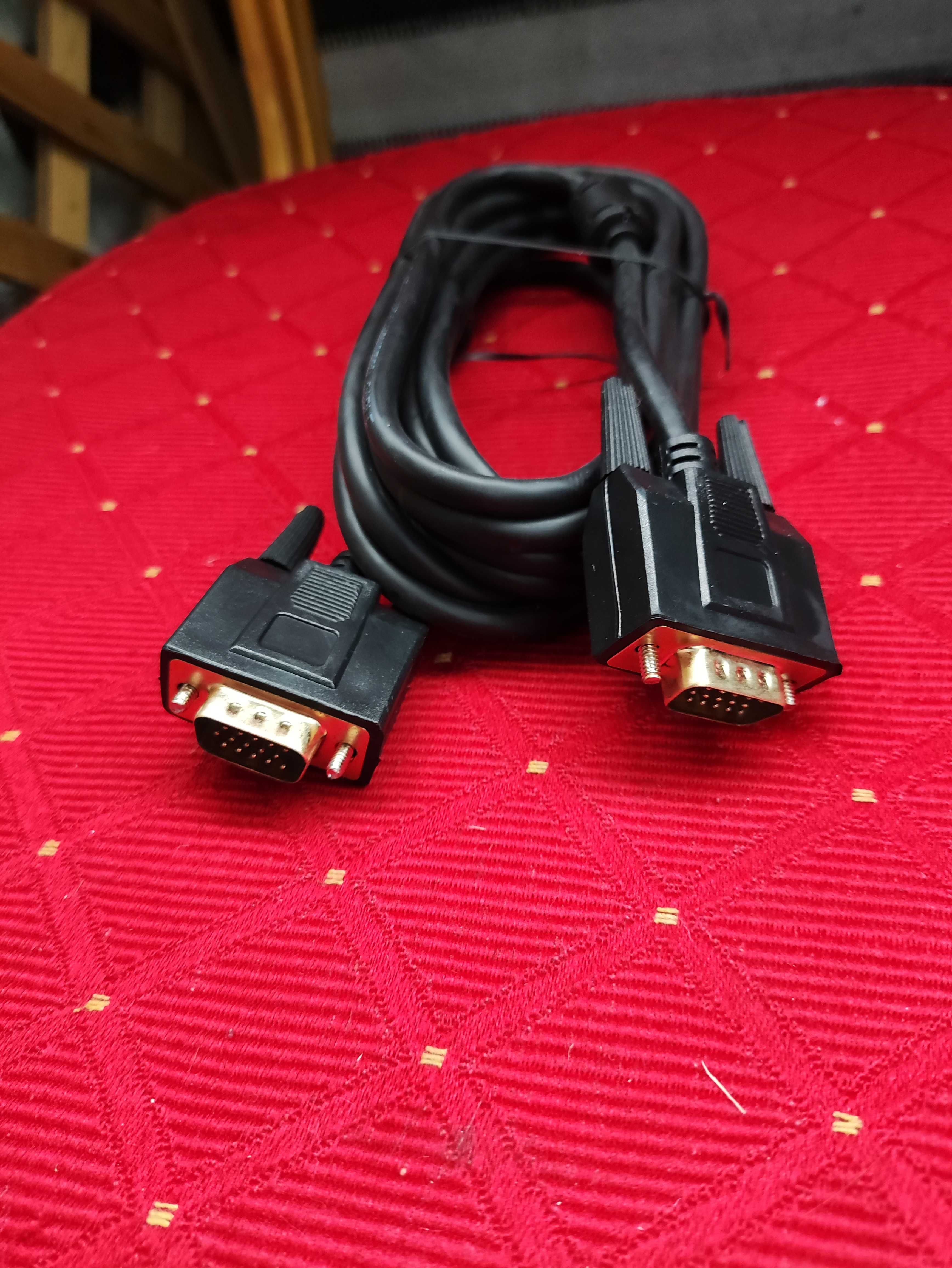 Przewód Kabel VGA do Komputera PC Monitora LCD Plasma D-SUB pin 15