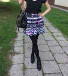 Plisowana spódnica w paski r34 Stradivarius