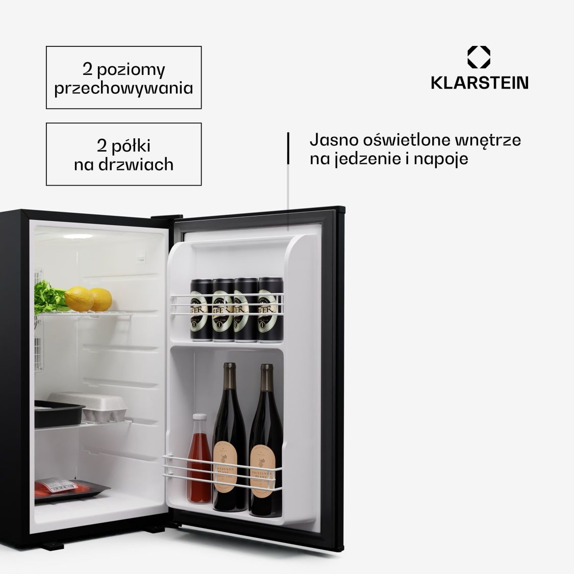 Nowa Lodówka Chłodziarka Klarstein Matterhorn 68 litrów Minibar