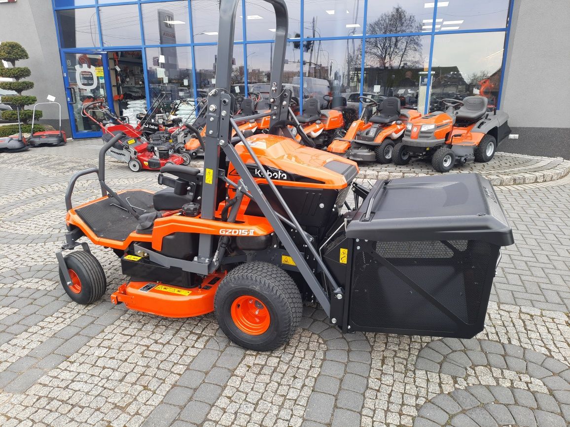 KUBOTA GZD15-IIHD Kosiarka, Promocja RATY 0%, kosz górny wysyp