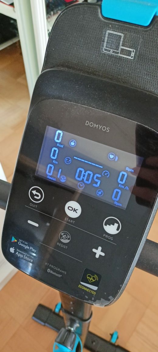 Rowerek stacjonarny Domyos 520, zamozasilający z trenerem!