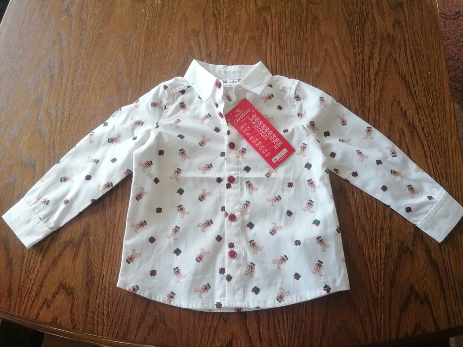 Elegancka koszula świąteczna 80