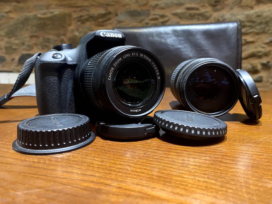 Canon EOS 1200D + 2 Lentes Canon + Bolsa Original + Acessórios