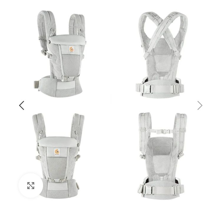 ergobaby mochila portabebés adapt malha softflex™ – cinza pérola