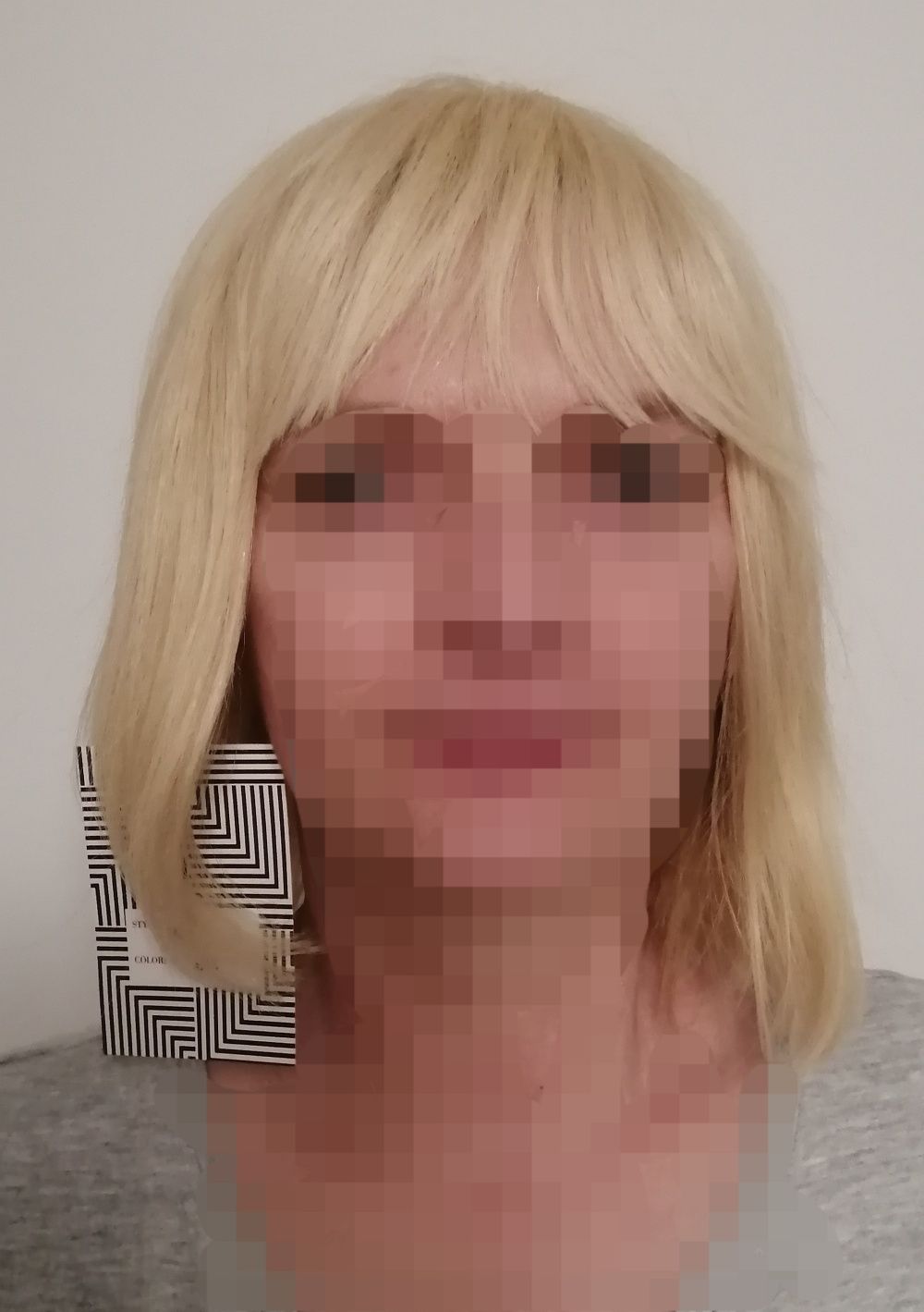 Peruka bląd naturalne włosy długie