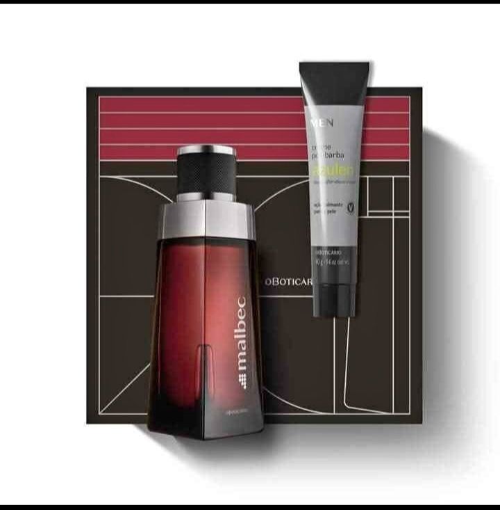 Kit perfume Malbec e creme novo na caixa