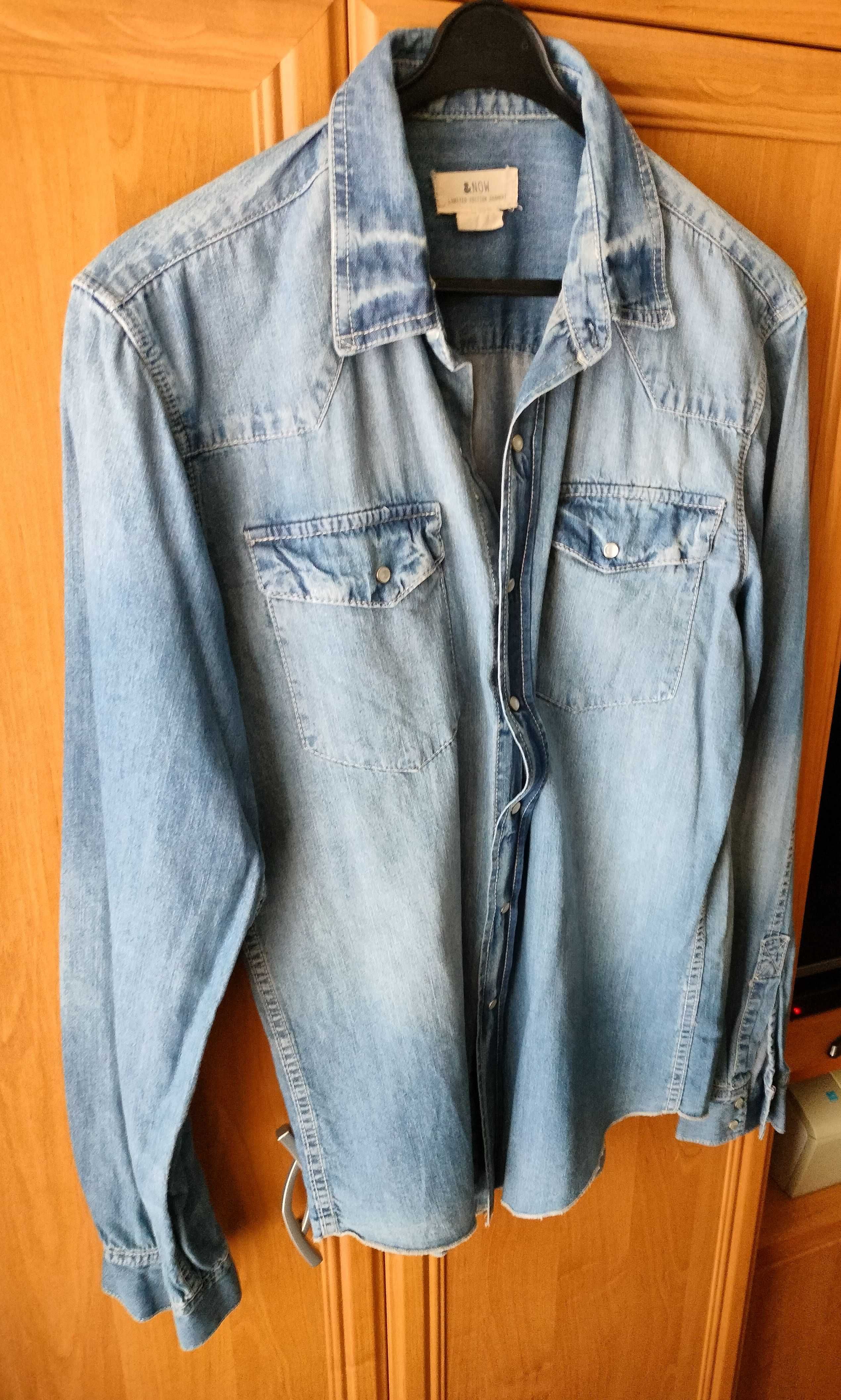 Koszula Jeans H&M rozmiar M 175/100A długie rękawy !