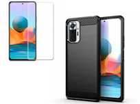 Etui Nakładka Carbon do Xiaomi Redmi Note 10 Pro + Szkło
