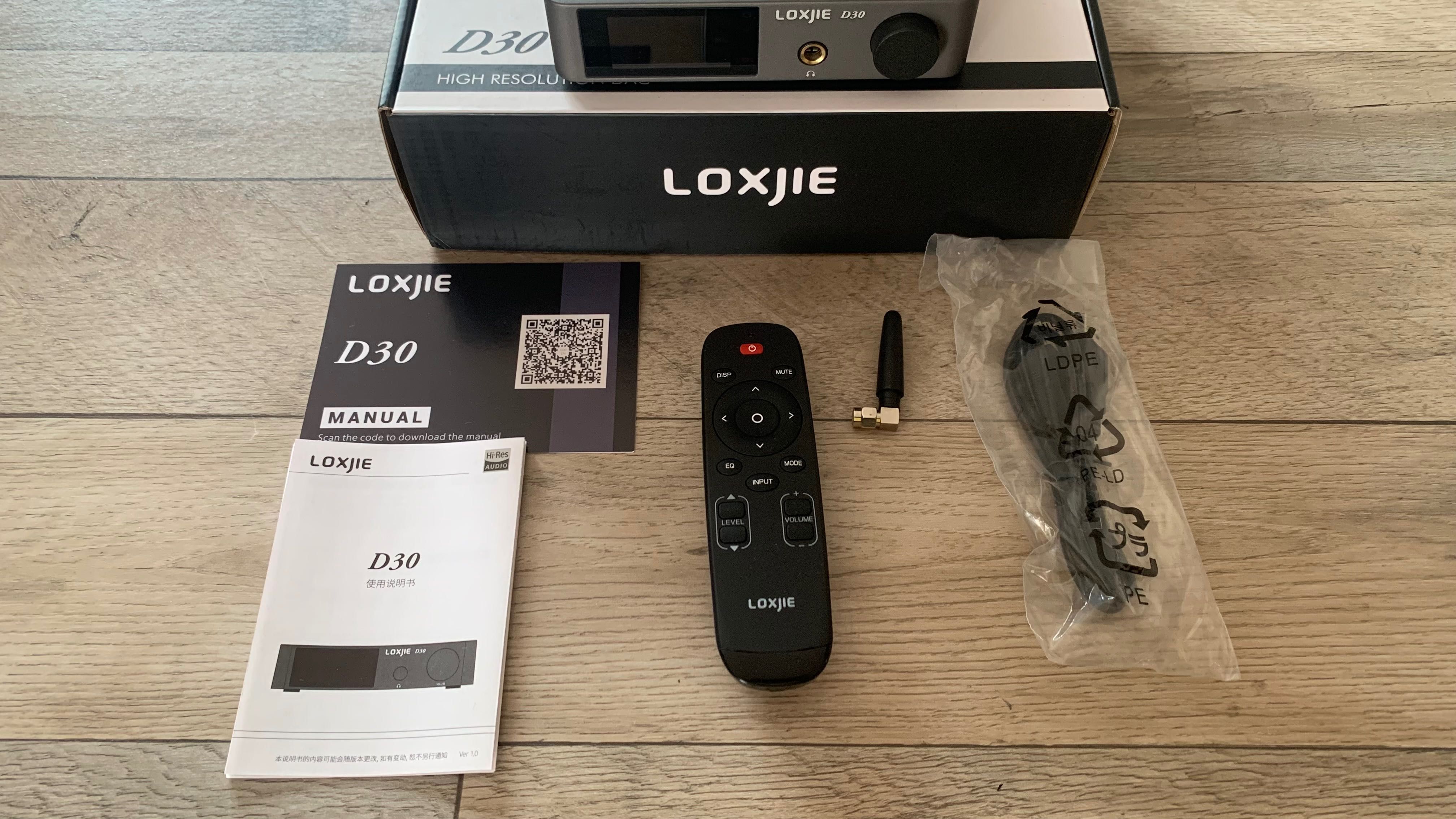 Dac LOXJIE D30 V2 DAC ES9068AS com extra