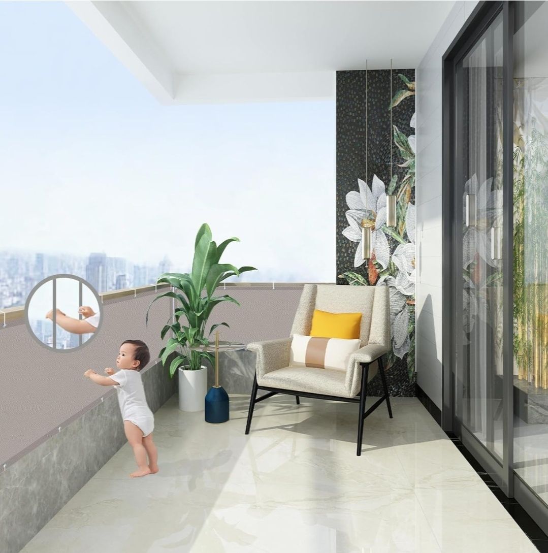AXT SHADE Osłona Balkonowa 80x600cm Ochrona przed Wiatrem
