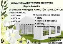 Wynajmę namiot imprezowy 5x10