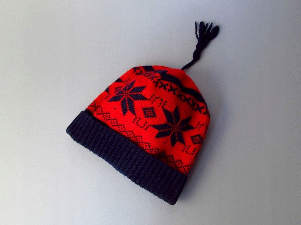vintage stara czapka zimowa dupont orion